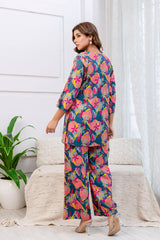 Lush Petal Cotton Loungewear Co-ord Set