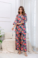 Lush Petal Cotton Loungewear Co-ord Set
