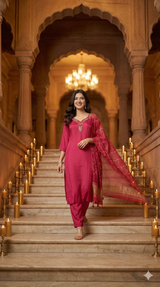 Royal Rani Natural Crepe Suit Set