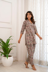 Ajrakh Printed Cotton Loungewear Set