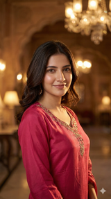 Royal Rani Natural Crepe Suit Set