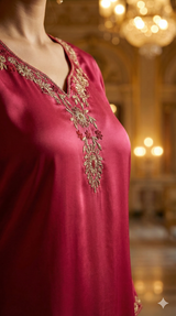 Royal Rani Natural Crepe Suit Set